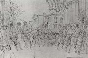 Sherman Reviewing His Army on Bay Street,Savannah,January William Waud